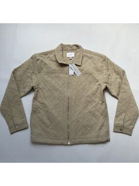$98 Jason Wu Men’s Jacket Full Zip In Khaki Size M